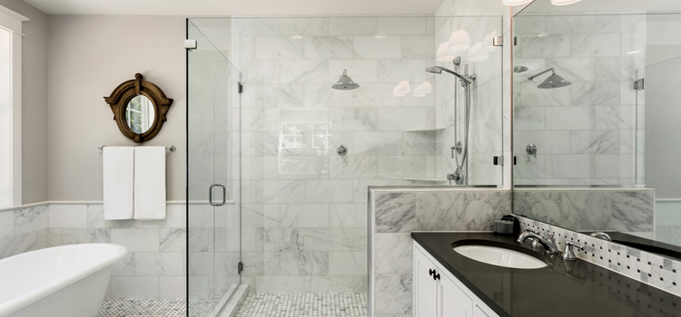 bathroom shower door installation in Fullerton